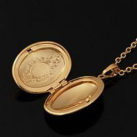 u7 18k real gold plated vintagephoto locket