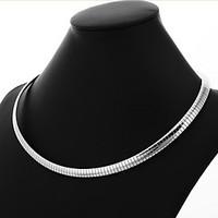 U7 Women\'s Choker Snake Necklace 316L Stainless Steel Chains Jewelry NEVER FADE 8MM 48CM 19\'\'