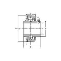 UBC Bearing UC 202 / YAR 202 / GYE 15 KRRB radial insert ball bearing /