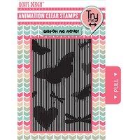 uchis design animation clear butterfly stamps and black grid vellum 40 ...