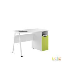 Uclic Aspire Desk with CPU Cupboard Kaleidoscope Green