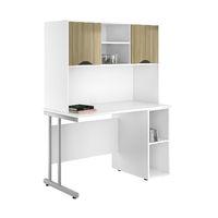 uclic create desk with cpu holder and upper storage kaleidoscope yello ...