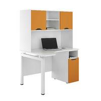 Uclic Engage Corner Desk with CPU Cupboard and Upper Storage Kaleidoscope Green