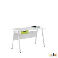 Uclic Aspire Desk with Drawer 1200mm Kaleidoscope Green