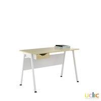 uclic aspire desk with drawer 1200mm sylvan maple