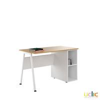 uclic aspire desk with cpu holder sylvan beech