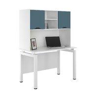 uclic engage desk with upper storage 800mm sylvan beech