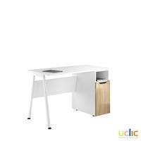 uclic aspire desk with cpu cupboard reflections light olive