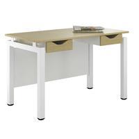 Uclic Engage Desk with 2 Drawers Kaleidoscope Orange