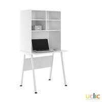 Uclic Aspire Desk with Overshelving 800mm White