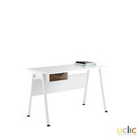 uclic aspire desk with drawer 1200mm reflections dark olive