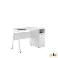 uclic aspire desk with cpu cupboard kaleidoscope white