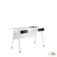 Uclic Aspire Desk with 2 Drawers Reflections Black