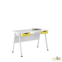 Uclic Aspire Desk with 2 Drawers Kaleidoscope Yellow