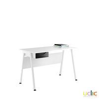 uclic aspire desk with drawer 1200mm reflections black