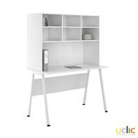 Uclic Aspire Desk with Overshelving 1200mm White
