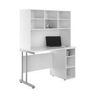 Uclic Create Desk with CPU holder and Overshelving Kaleidoscope White