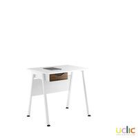 uclic aspire desk with drawer 800mm reflections dark olive