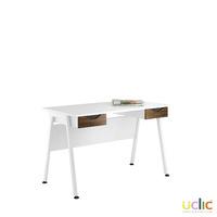 Uclic Aspire Desk with 2 Drawers Reflections Dark Olive