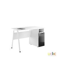 Uclic Aspire Desk with CPU Cupboard Reflections Black