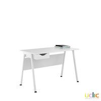 Uclic Aspire Desk with Drawer 1200mm Kaleidoscope White