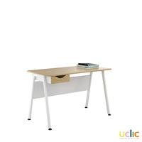 Uclic Aspire Desk with Drawer 1200mm Sylvan Oak