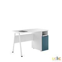 uclic aspire desk with cpu cupboard kaleidoscope blue