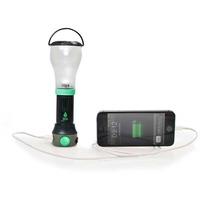 UCO TETRA RECHARGEABLE LED LANTERN & USB CHARGER (GREEN - LITHIUM)