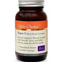 udos choice super 5 microbiotics 60 lozenges