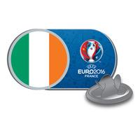 Uefa Euro 2016 Official Country Team Metal Crest Stud Pin Badge (republic Of