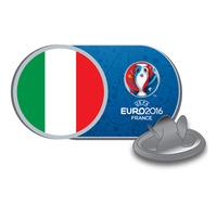 Uefa Euro 2016 Official Country Team Metal Crest Stud Pin Badge (italy Fc)