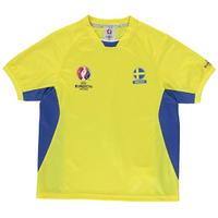 uefa euro 2016 sweden poly t shirt junior