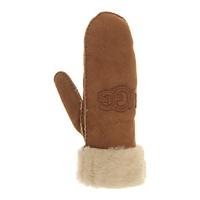 UGG Logo Mitten CHESTNUT