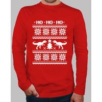 ugly christmas dino tee manga long