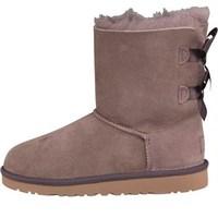 ugg kids bailey bow boots stormy grey