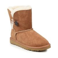 UGG Kid\'s Bailey Button Chestnut