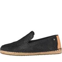 ugg womens sandrine calf hair espadrilles black