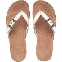 ugg womens sela flip flops white wall