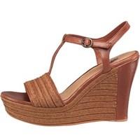 UGG Womens Fitchie Wedge Sandals Rust