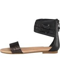 ugg womens savana metallic basket sandals black