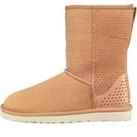 UGG Womens Classic Short Honeycomb Boots Tawny