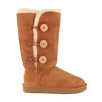 ugg womens bailey button triplet chestnut boots