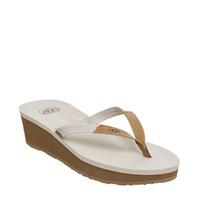 UGG Ruby Wedge Flip Flop OFF WHITE CANVAS