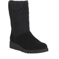 ugg classic amie slim short black suede