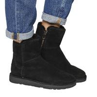 ugg classic lux abree mini black suede