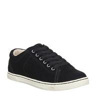 ugg tomi lace up trainers black suede