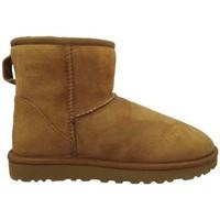 ugg classic mini womens low ankle boots in brown