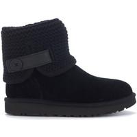 ugg ugg classic ii shaina ankle boots in black suede and wool womens m ...