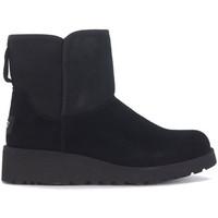 ugg ugg kristin mini black suede ankle boots womens mid boots in black