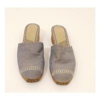 UGG, size 7.5 denim mules with wedged heel